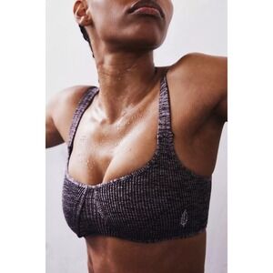 Free People FP Movement Arrondi Bra Merlot XS/S